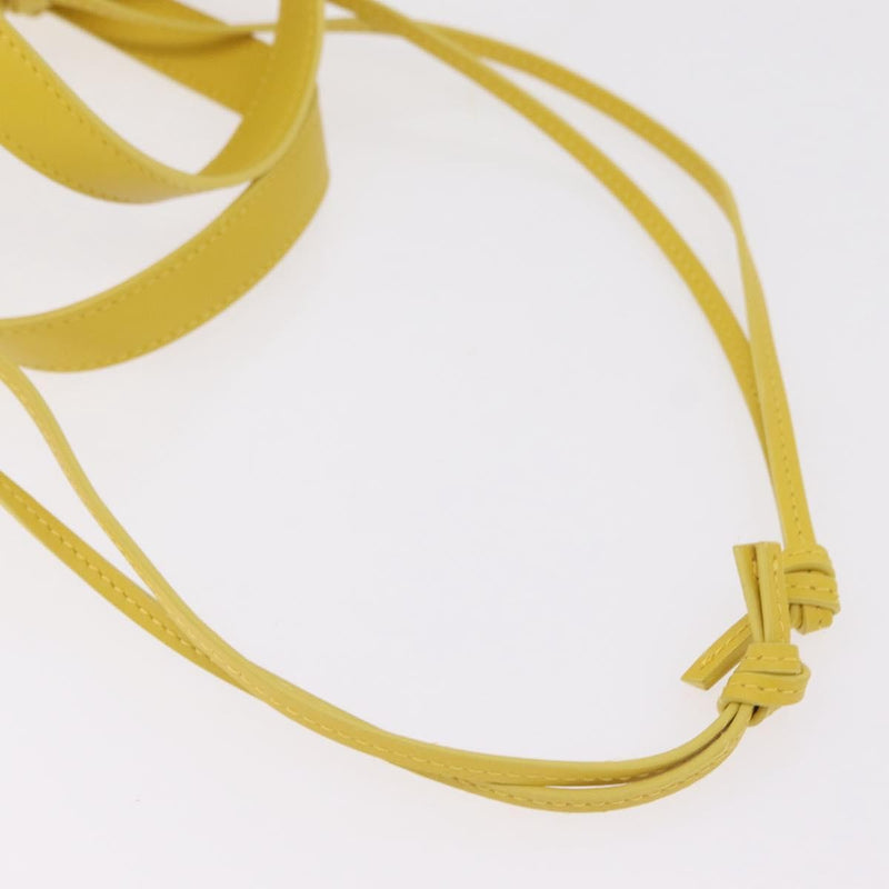 Bottega Veneta Shell Leather Yellow Bag