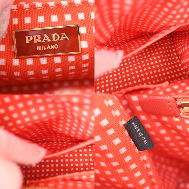 Prada Canapa Canvas Red Bag
