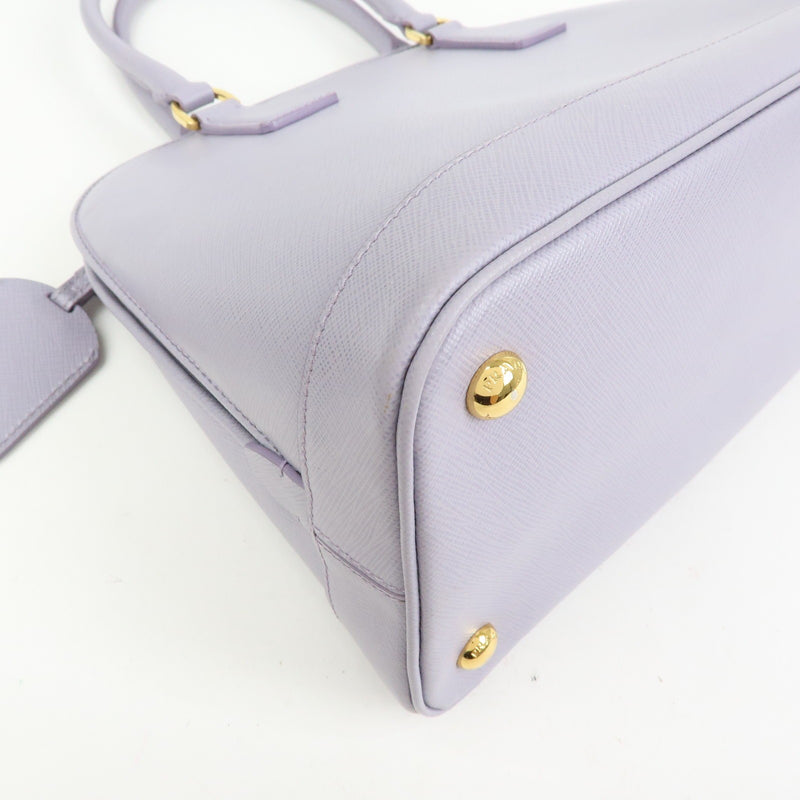 Prada Open Promenade Saffiano Leather Purple Bag