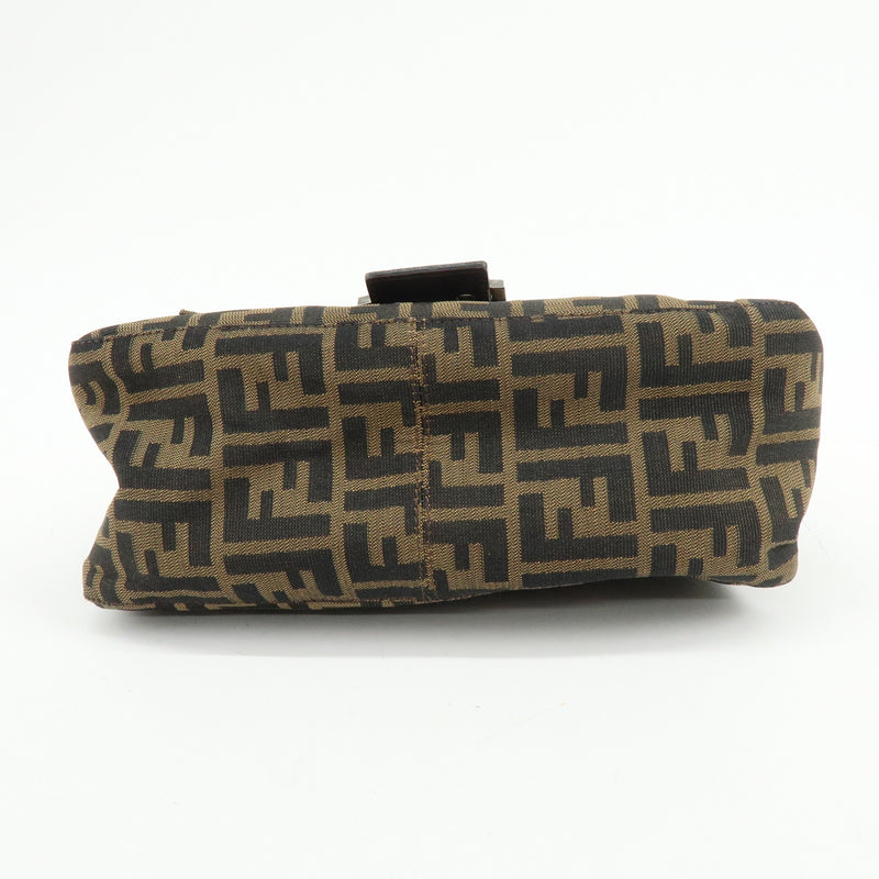 Fendi Mamma Baguette Monogram Canvas Brown Bag