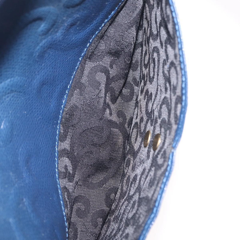 Saint Laurent Overseas Leather Navy Bag