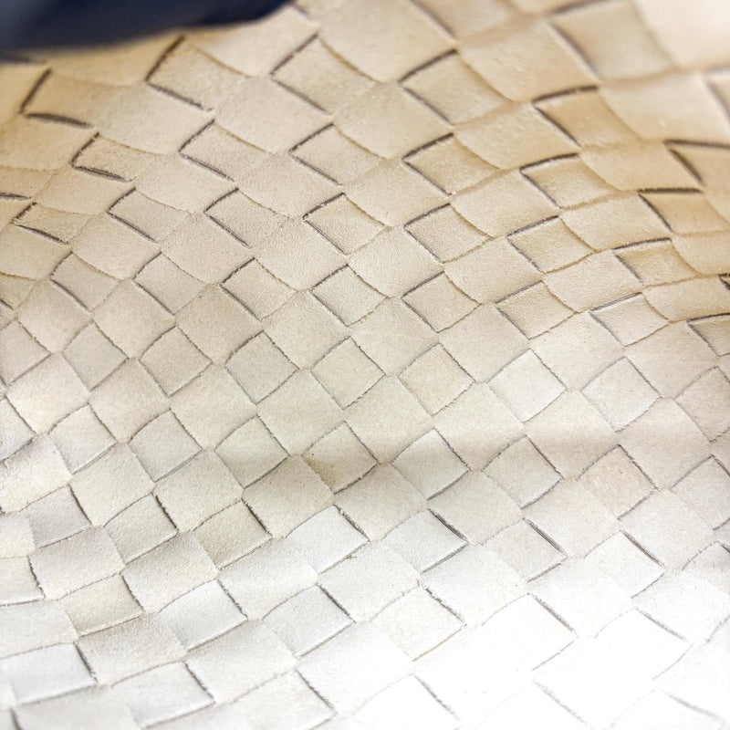 Bottega Veneta Duo Intrecciato Nappa Beige Leather Bag