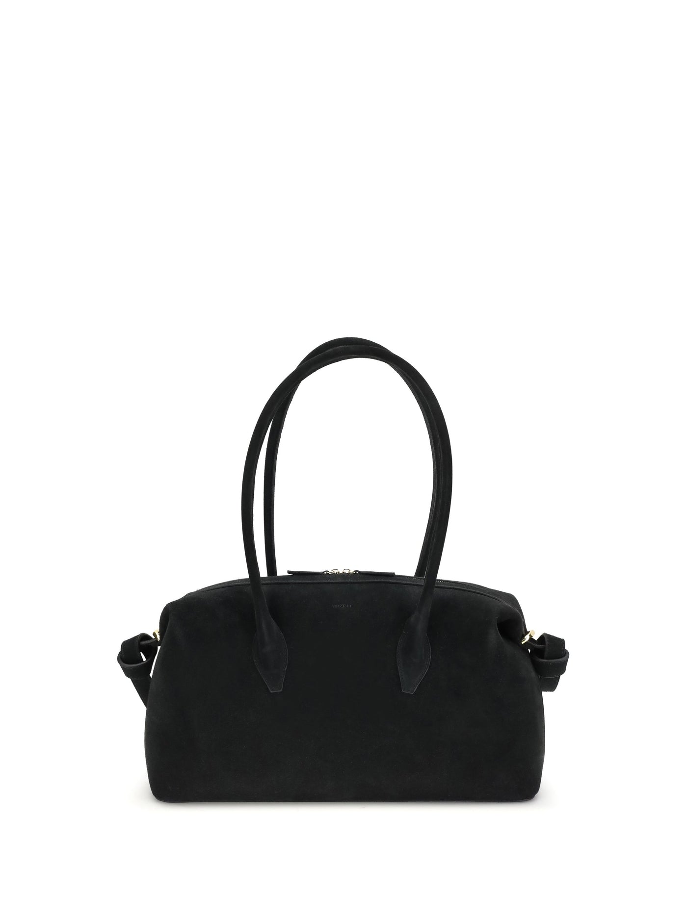 Yuzefi Brioche Shoulder Bag — Black Calf Leather