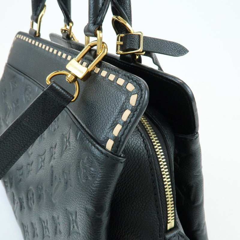 Louis Vuitton Vosges Whipstitch Monogram Empreinte Leather Black Bag