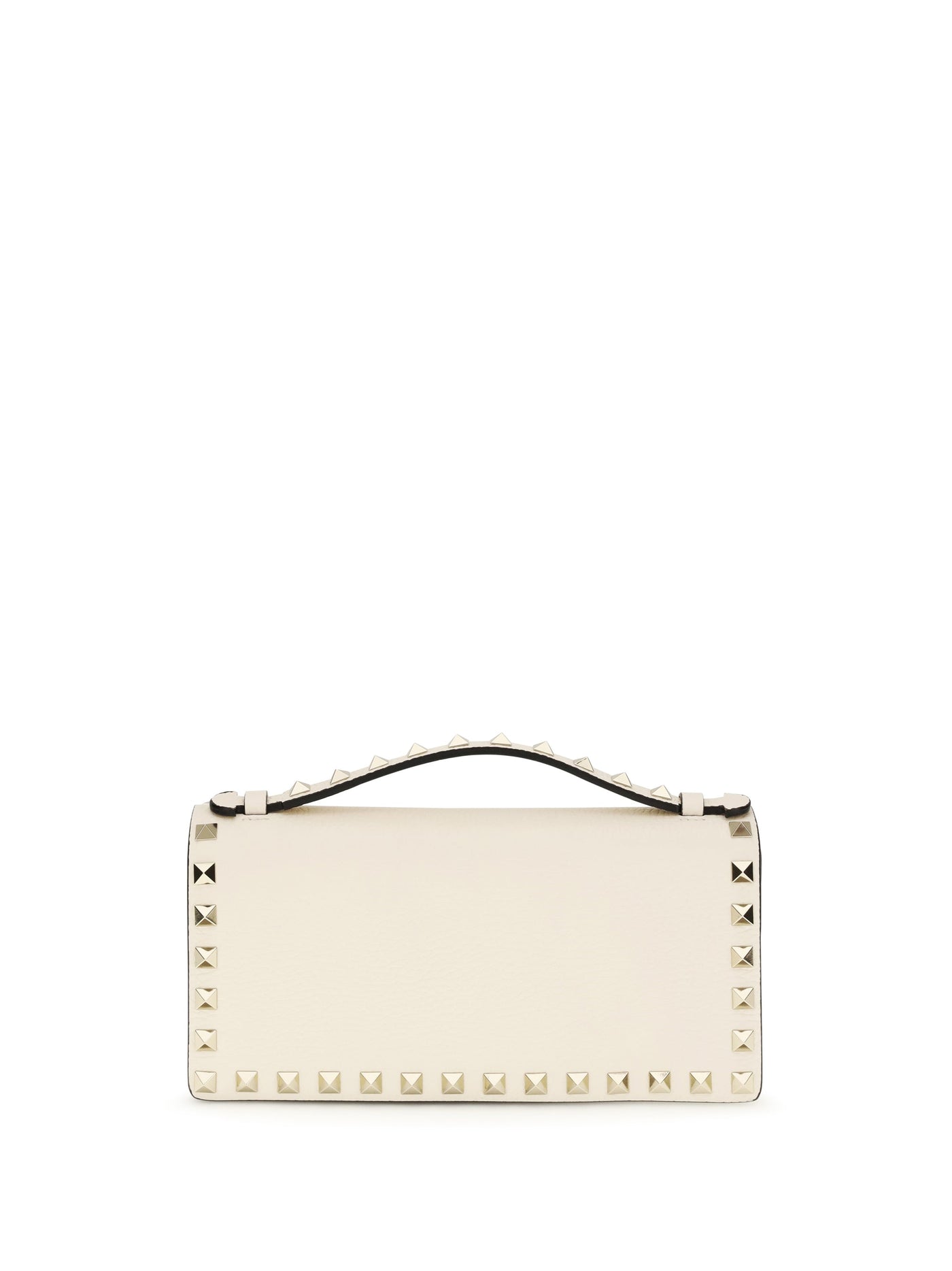 Valentino Garavani Wallet — Beige Calf Leather Bos Taurus