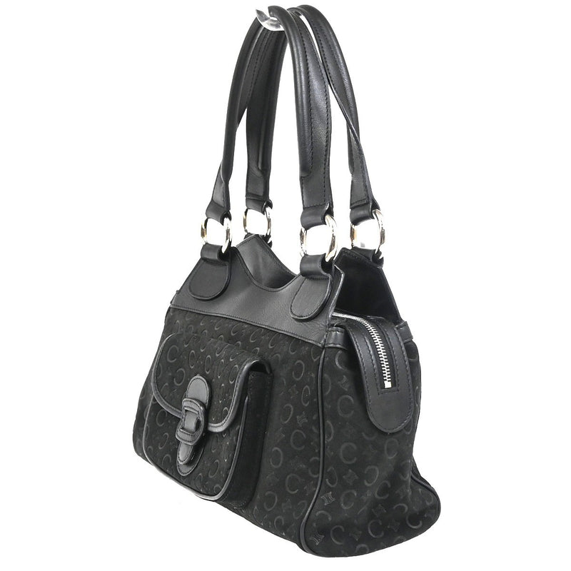 Celine C Macadam Suede Black Bag