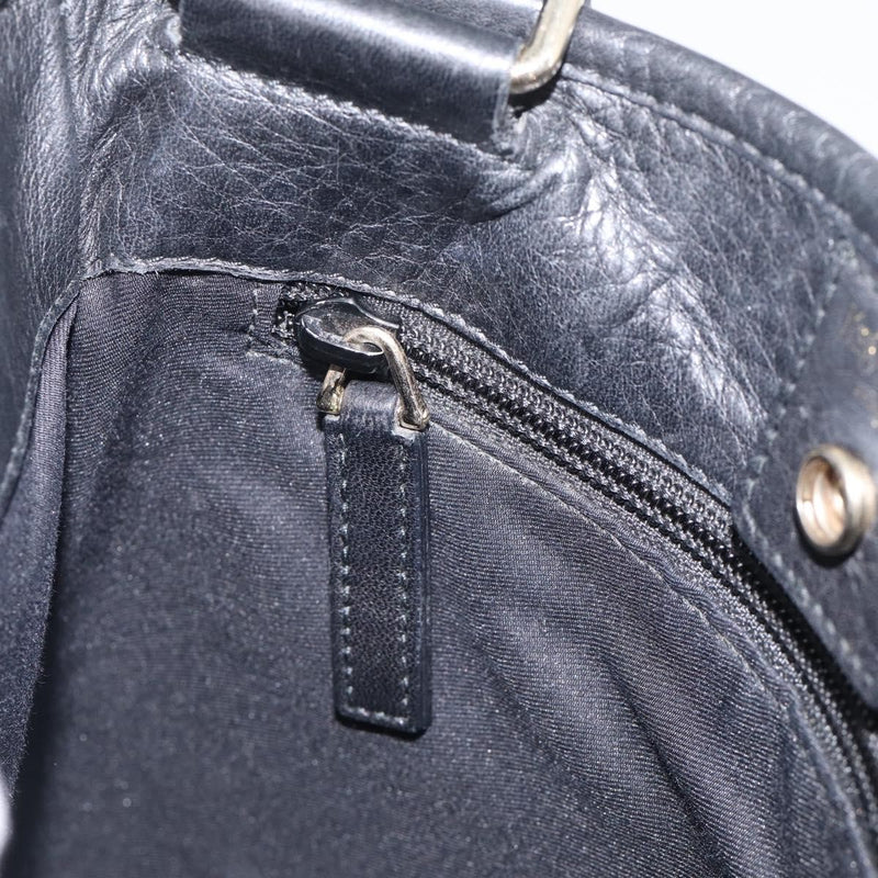 Saint Laurent Vintage Shoulder Bag Leather Black