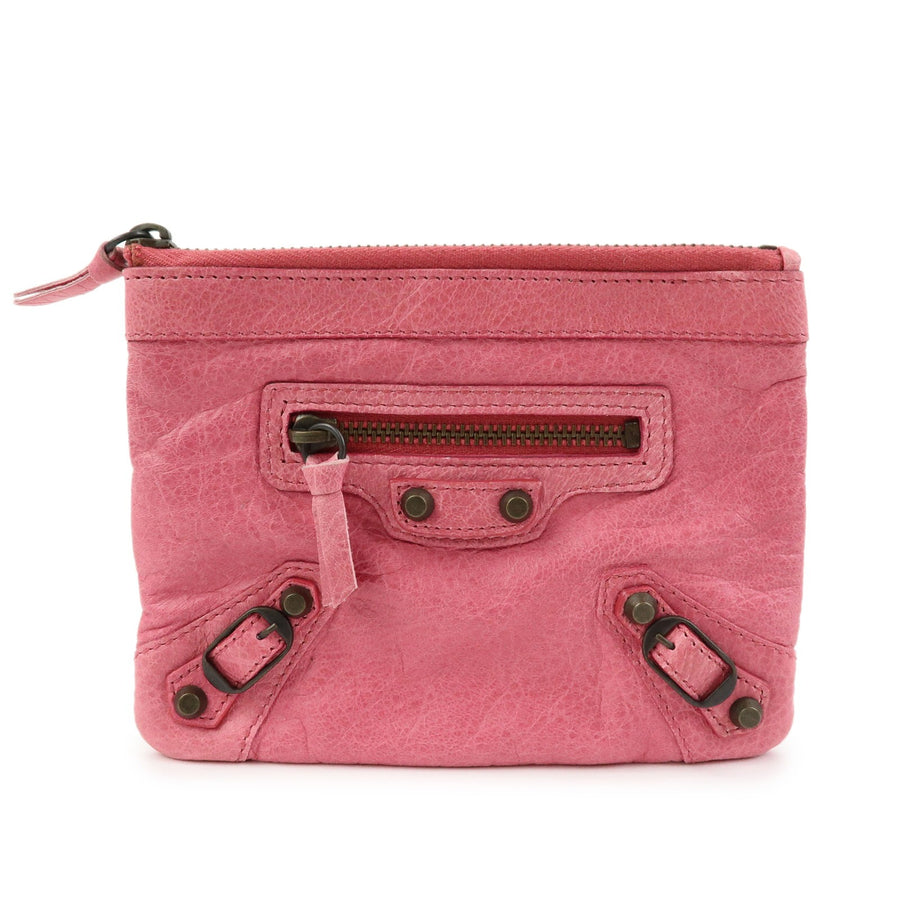Balenciaga Classic Studs Reporter Leather Pink Bag