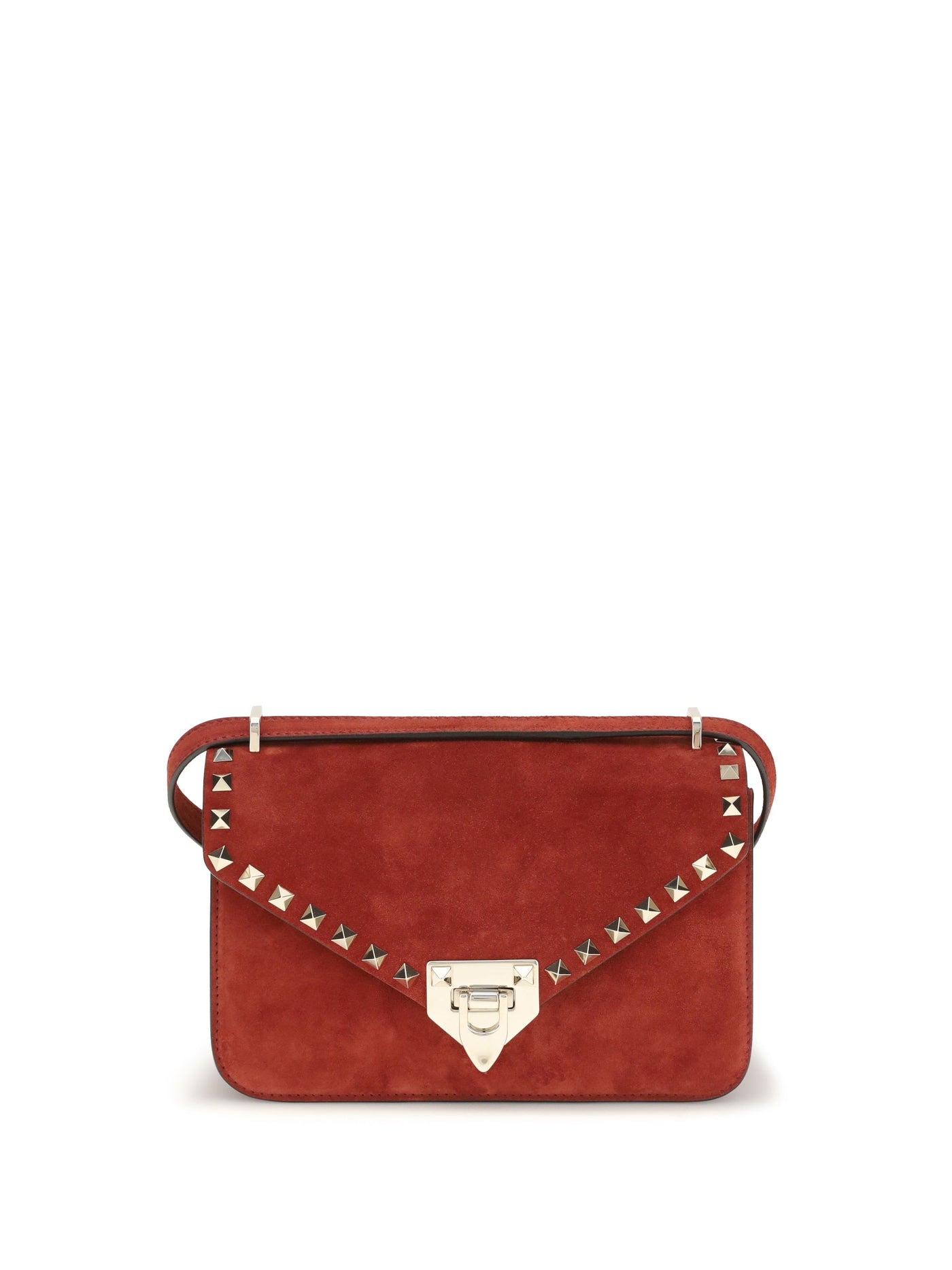Valentino Garavani Shoulder Bag — Red Suede