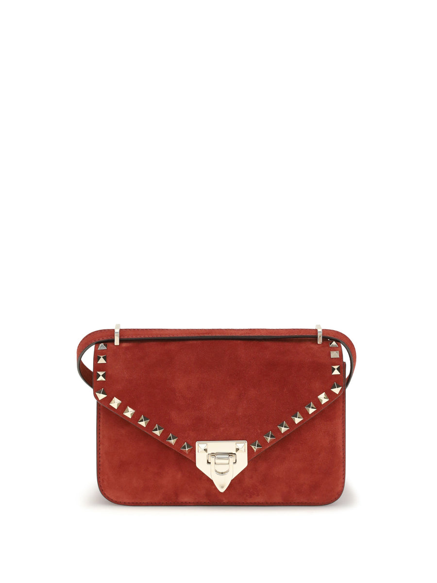 Valentino Garavani Shoulder Bag — Red Suede