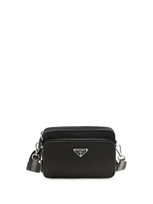 Prada Bandoliera Shoulder Bag — Black Recycled Polyamide