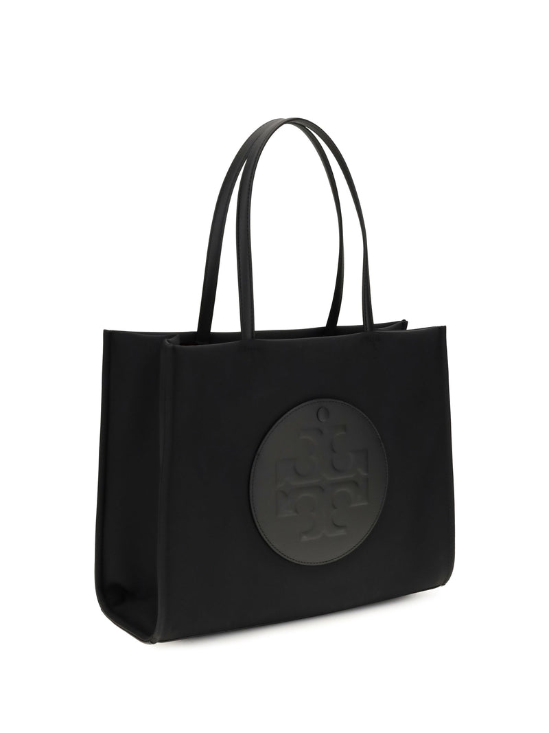 Tory Burch Ella Tote Bag — Black Polyamide