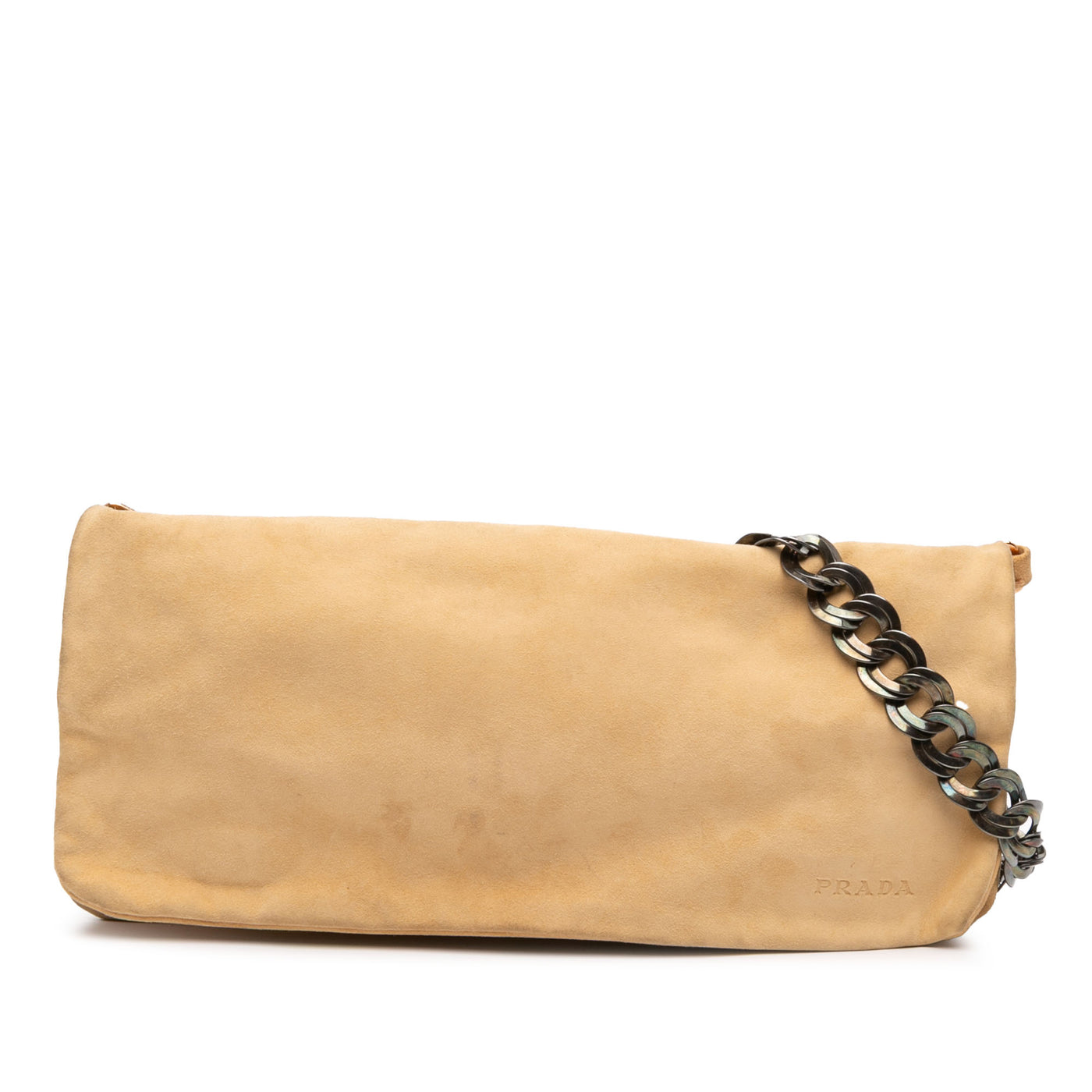 Suede Chain Pochette - Image 1