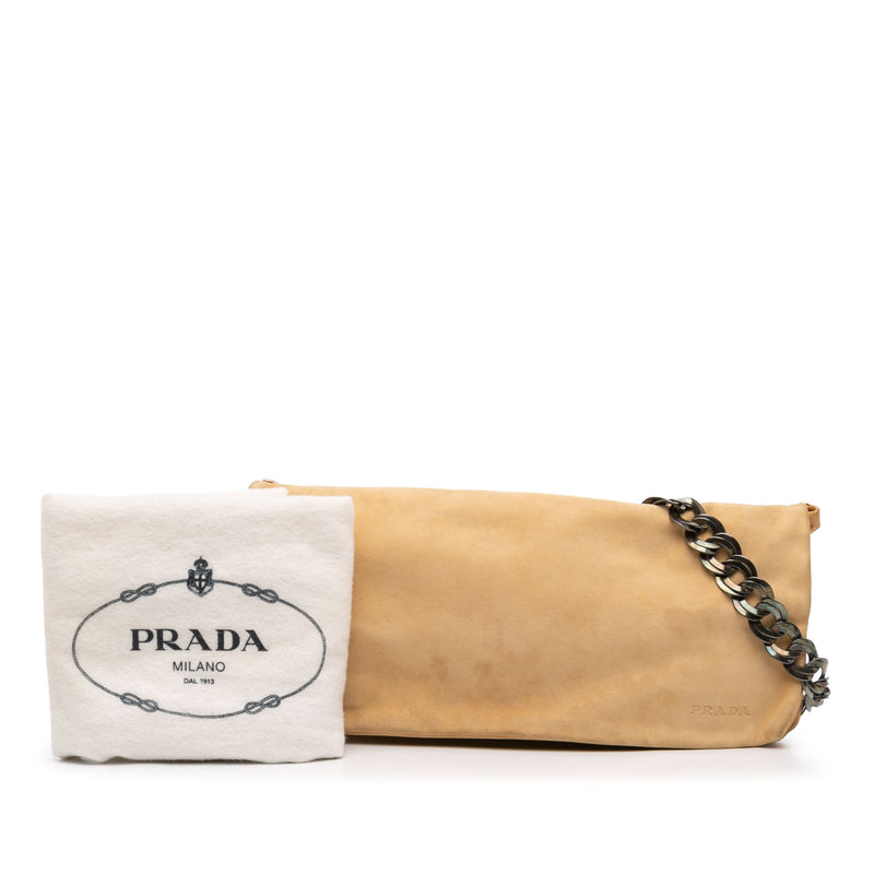 Suede Chain Pochette - Image 5
