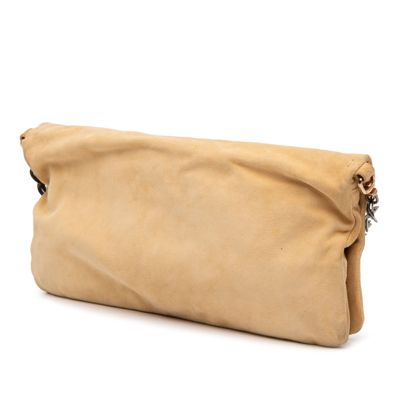 Suede Chain Pochette - Image 2
