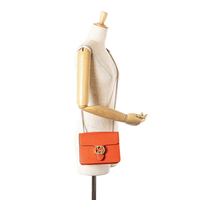 Small Dollar Calfskin Interlocking G Crossbody - Image 11