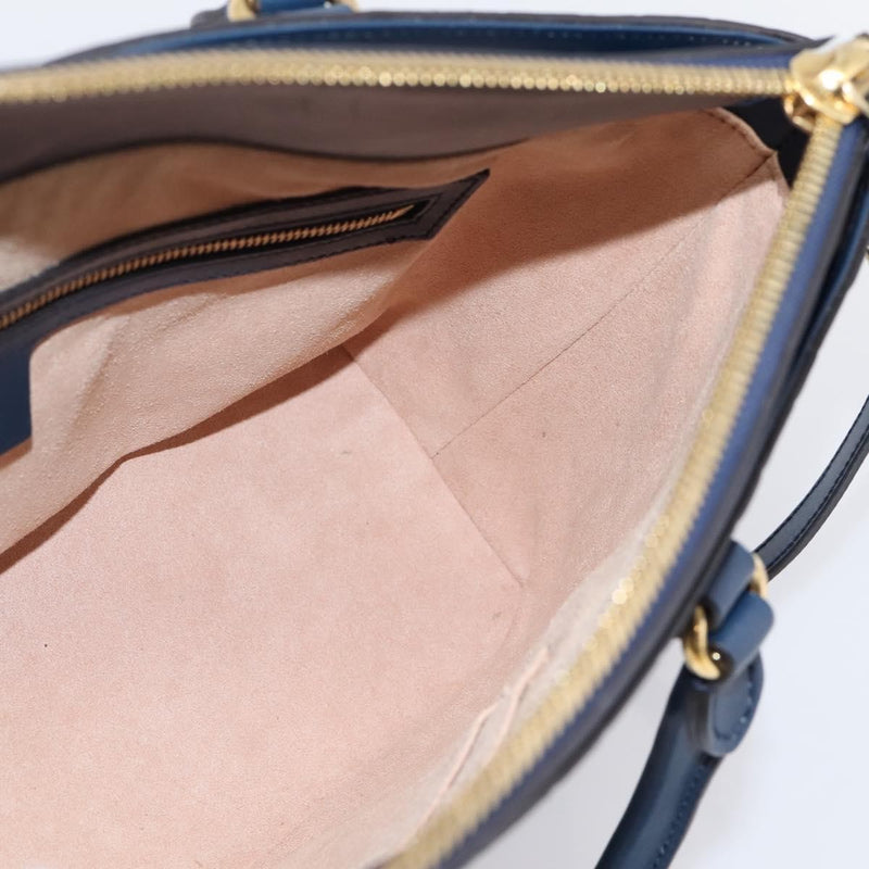 Gucci Linea A Convertible Guccissima Leather Navy Bag