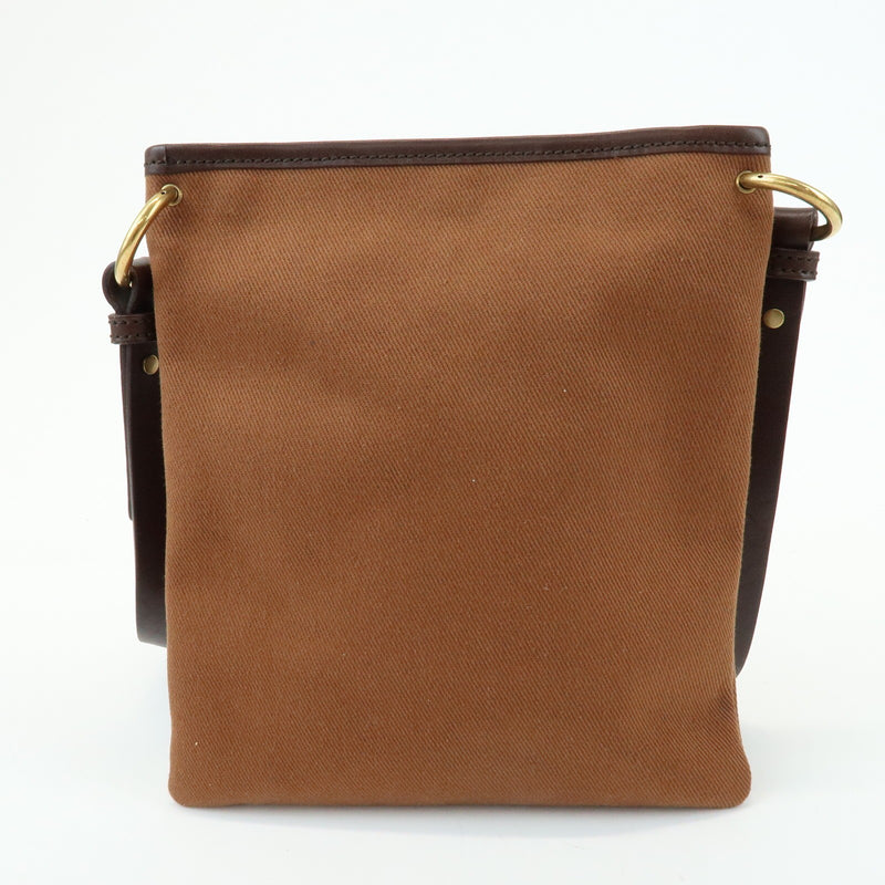 Saint Laurent Kahara Cassandra Canvas Brown Bag