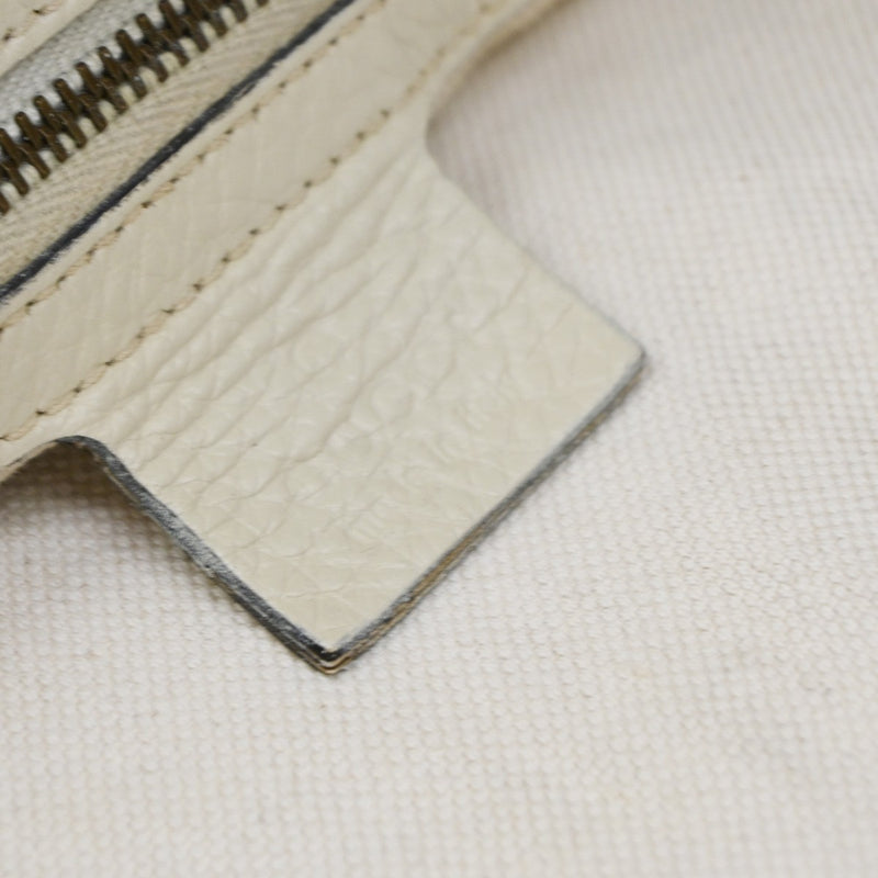 Gucci Twill Leather Beige Bag