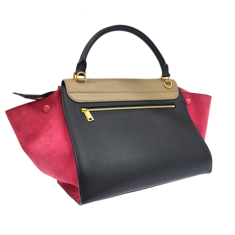 Celine Tricolor Trapeze Leather Multicolour Bag