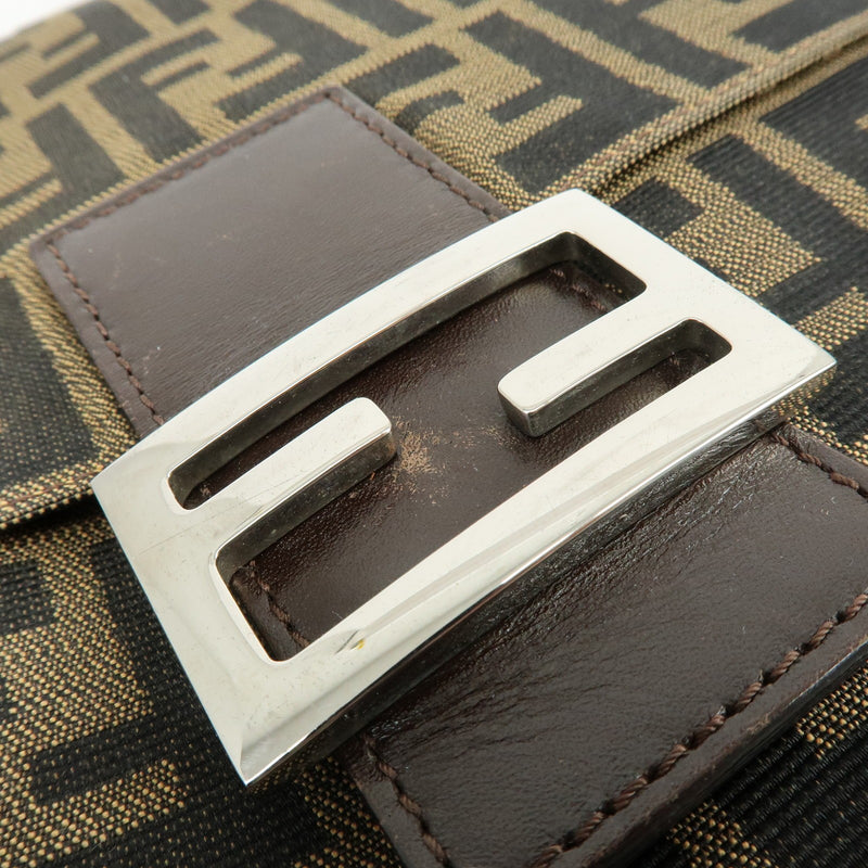 Fendi Mamma Baguette Monogram Canvas Brown Bag