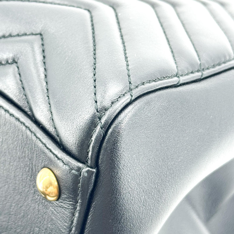 Gucci Gg Marmont Matelasse Leather Black Bag