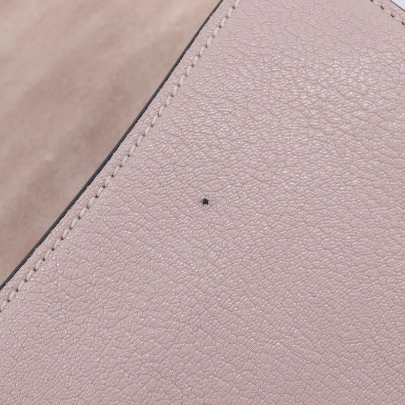 Miu Miu Madras Crystal Flap Leather Pink Bag