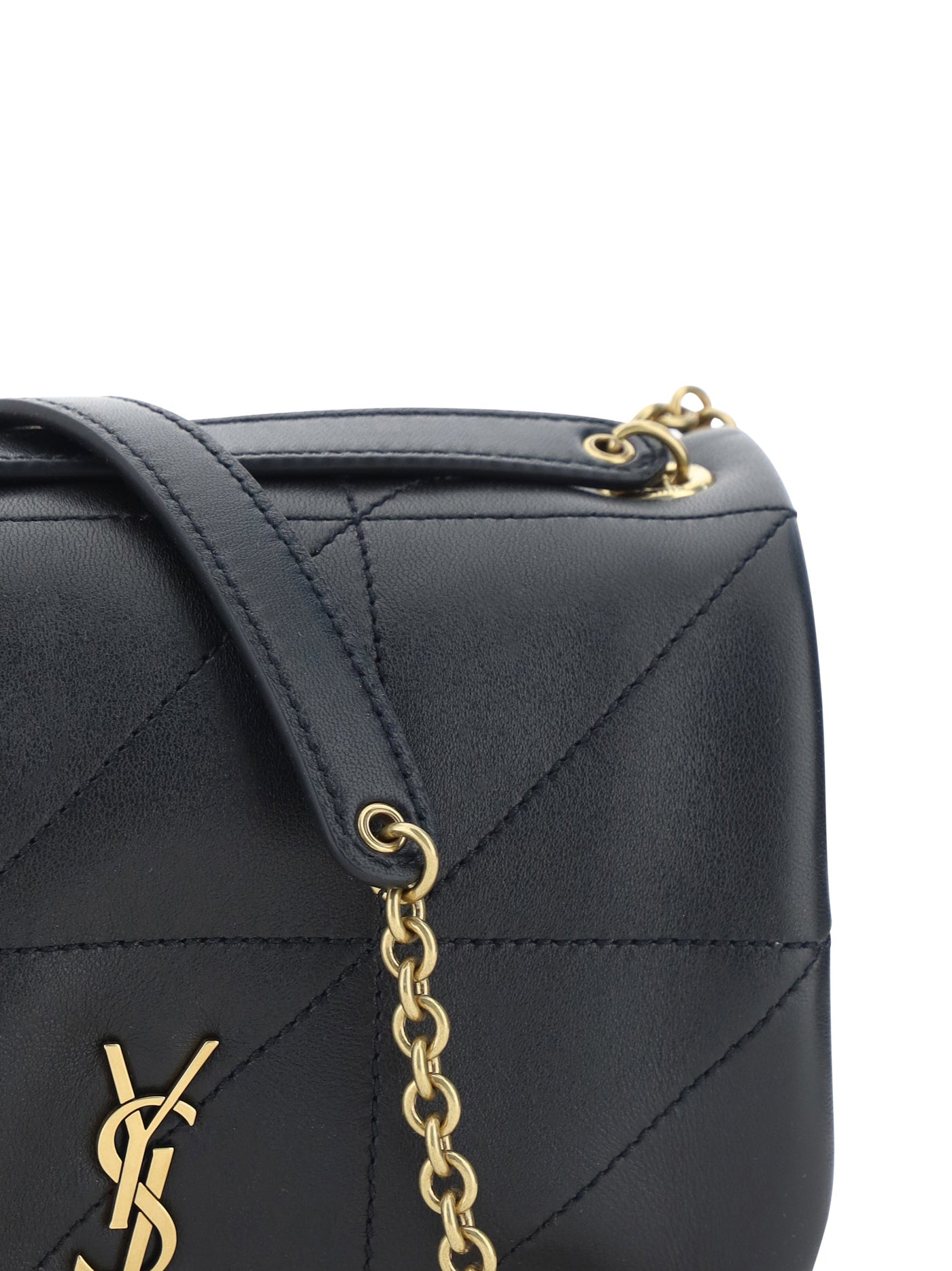 Saint Laurent Jamie Shoulder Bag — Black Lambskin