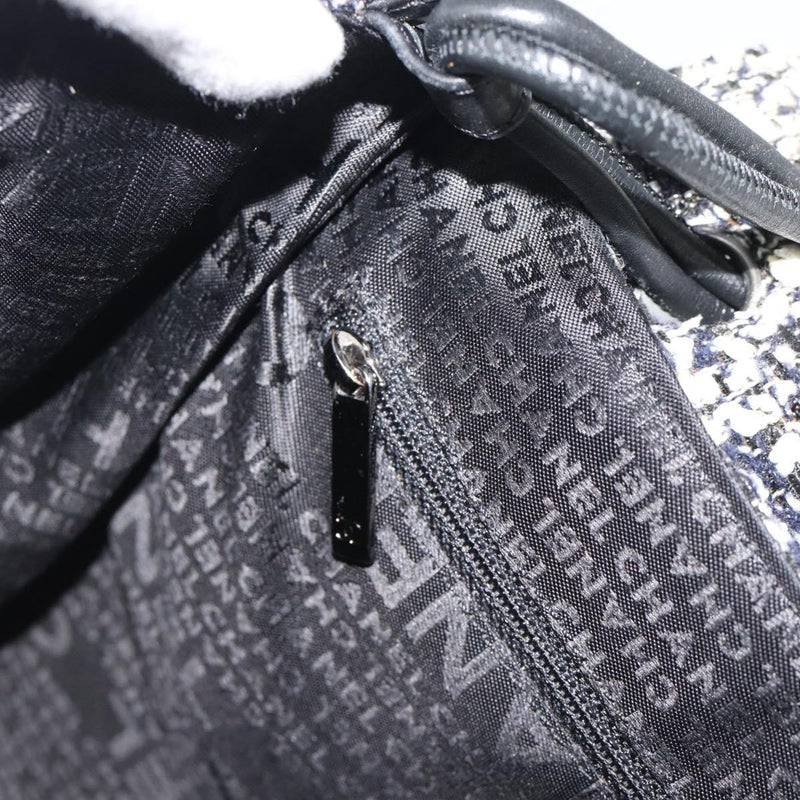 Chanel Camellia Messenger Tweed Black