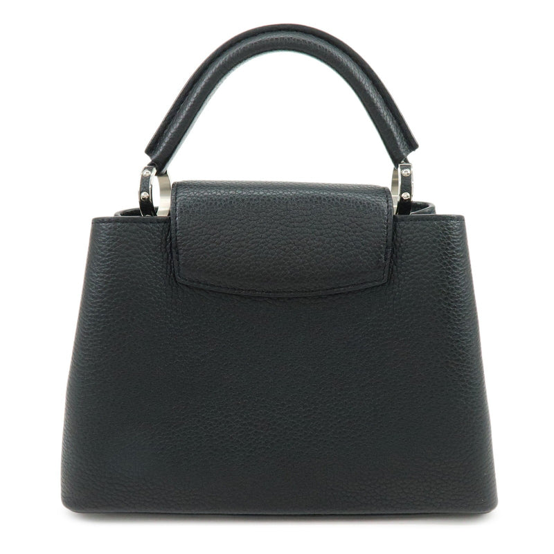 Louis Vuitton Capucines Fleur De Lys Taurillon Leather Black Bag