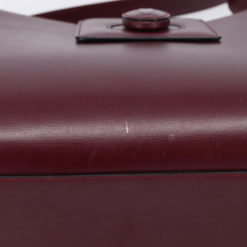 Cartier Must De Leather Burgundy Bag