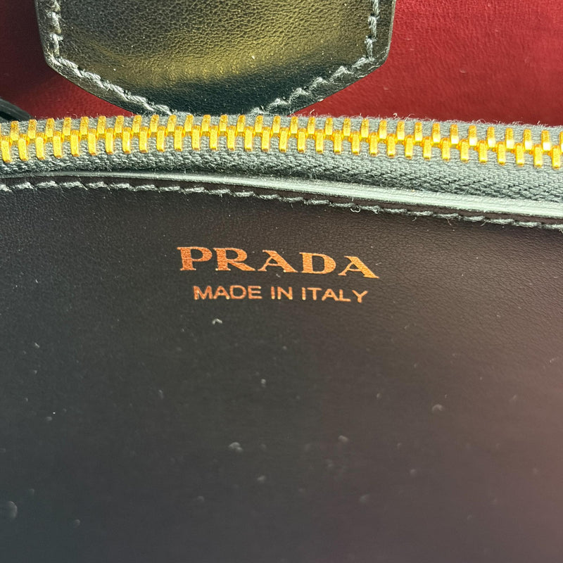 Prada Matinee Top Handle Saffiano Leather Black Bag