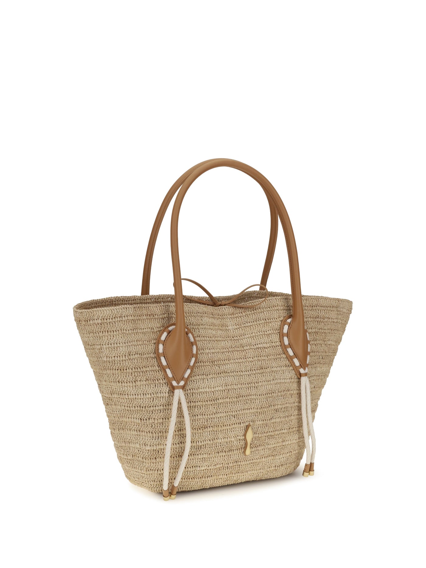Christian Louboutin Shoulder Bag — Beige Raffia