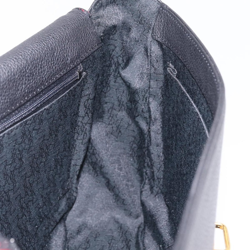 Saint Laurent Vintage Shoulder Bag Leather Black