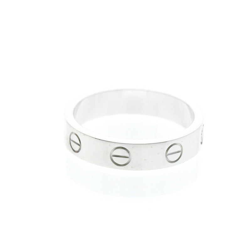Cartier Love 1 Diamond Band White Gold And Silver White_gold Bijoux