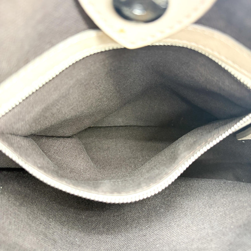 Burberry Manor Quilted Leather Black Canvas Bag