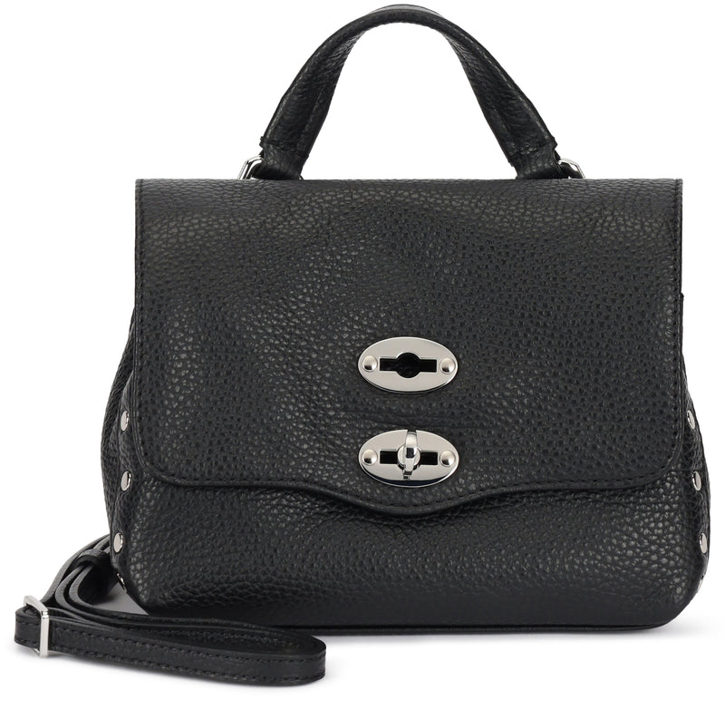 Zanellato Postina Baby Top Handle Bag — Black Cow Hide