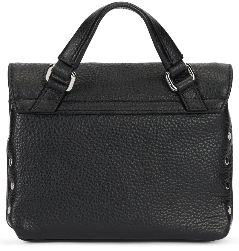 Zanellato Postina Baby Top Handle Bag — Black Cow Hide