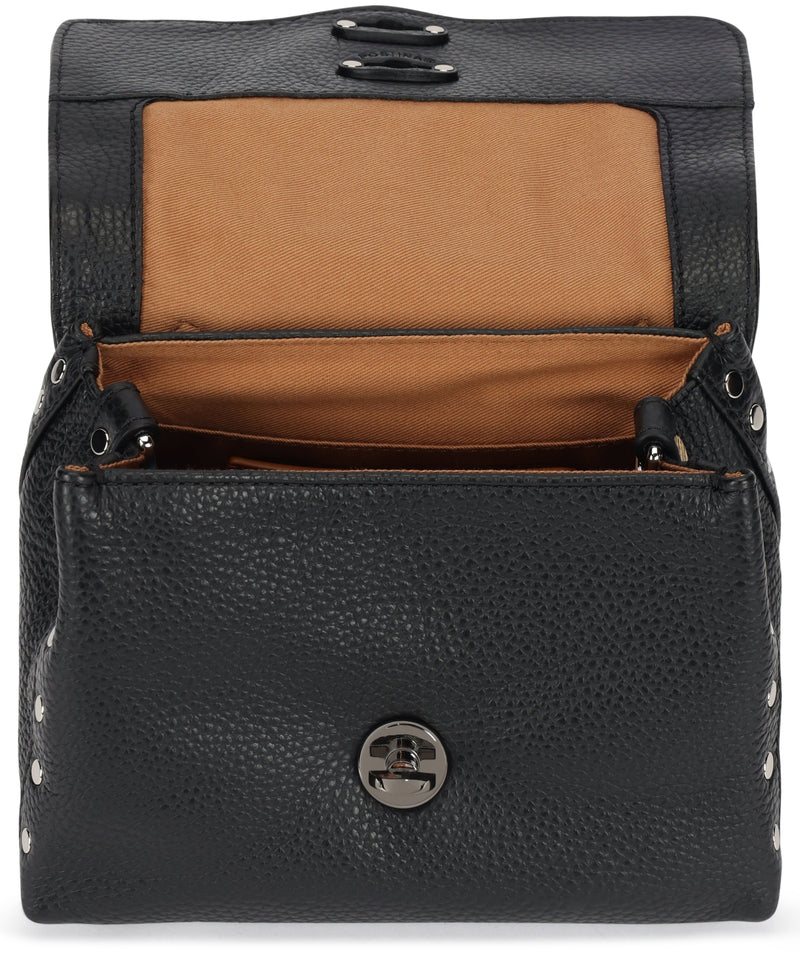 Zanellato Postina Baby Top Handle Bag — Black Cow Hide