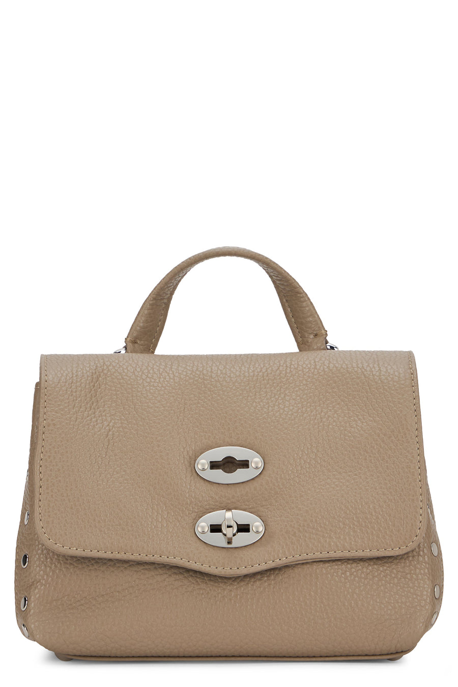 Zanellato Postina Daily Top Handle Bag — Gray Calfskin