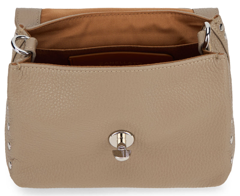 Zanellato Postina Daily Top Handle Bag — Gray Calfskin