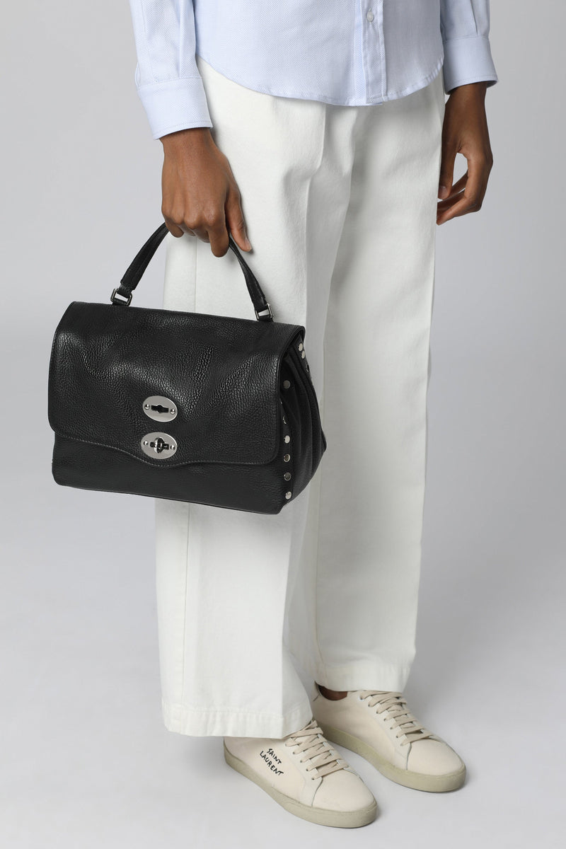 Zanellato Shoulder Bag — Black Calf