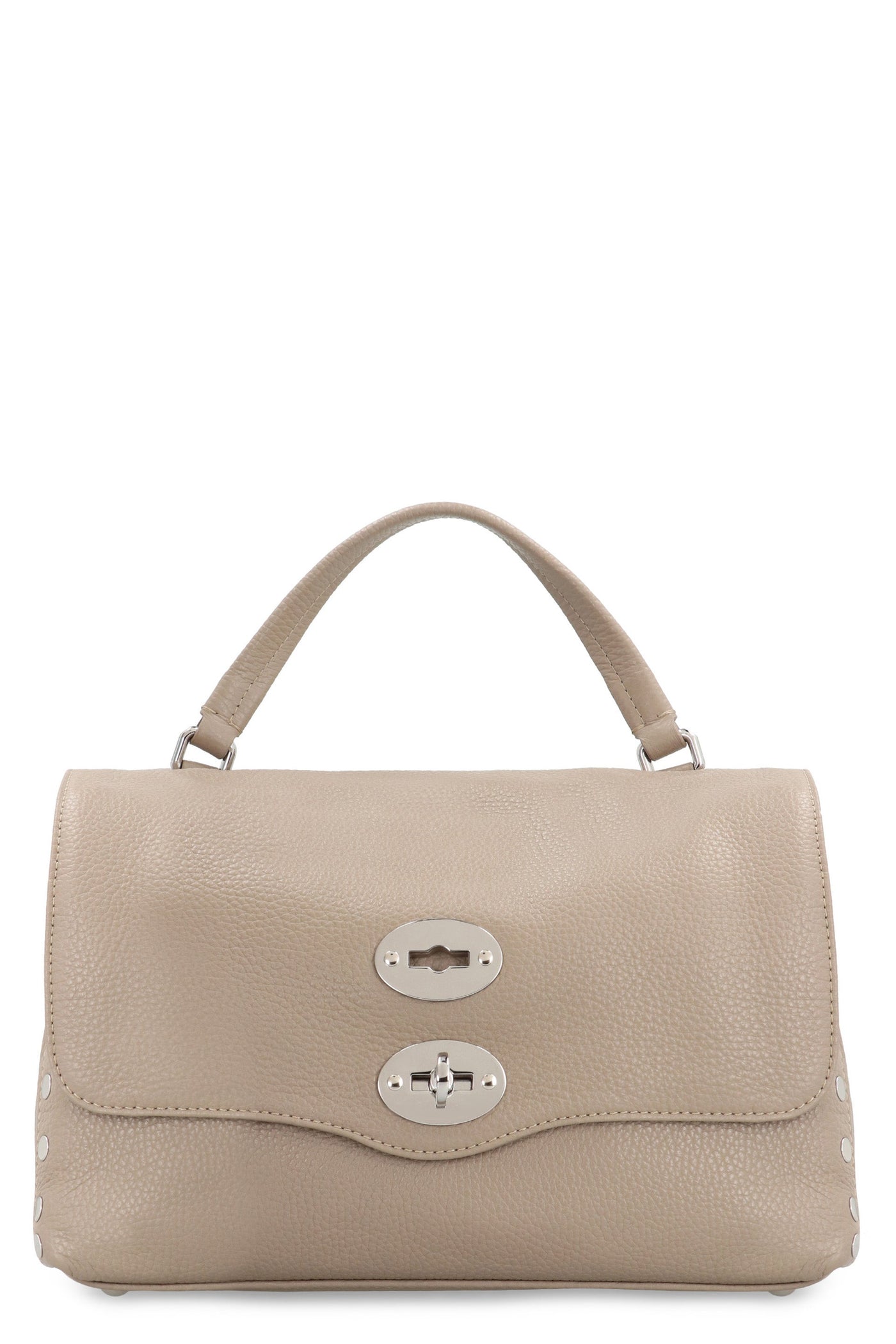 Zanellato Postina S Top Handle Bag — Beige Calf Leather