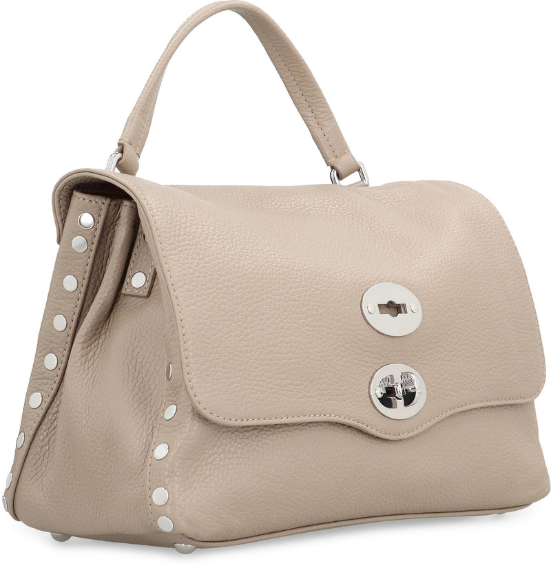 Zanellato Postina S Top Handle Bag — Beige Calf Leather