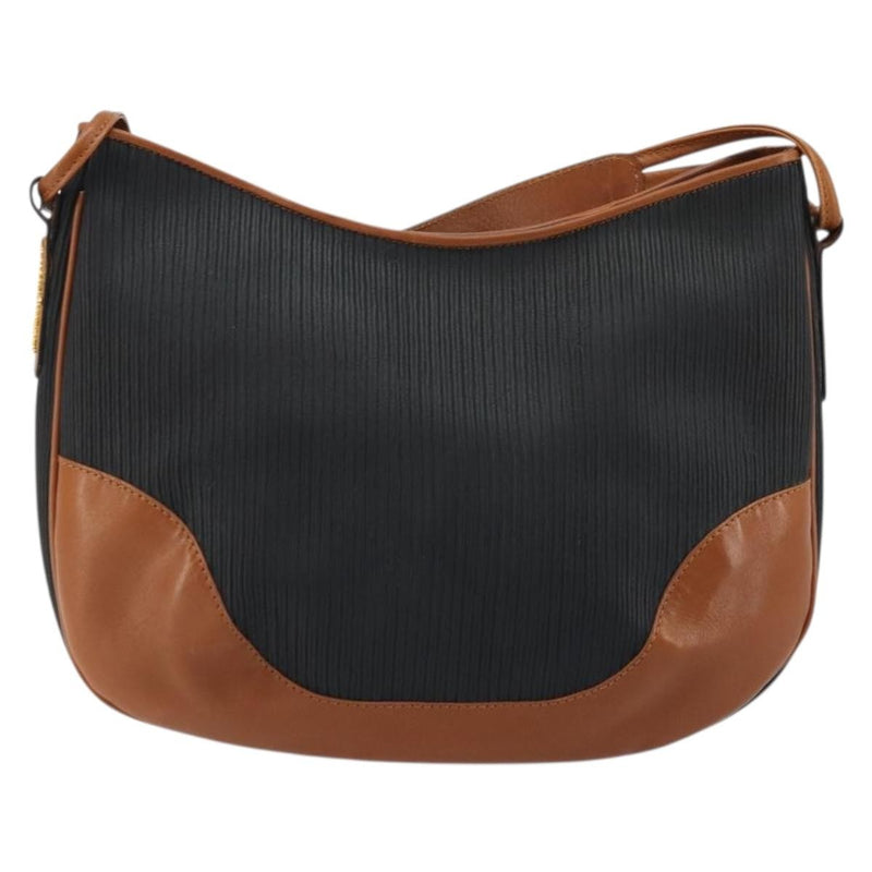 Salvatore Ferragamo Shoulder Leather Black Bag