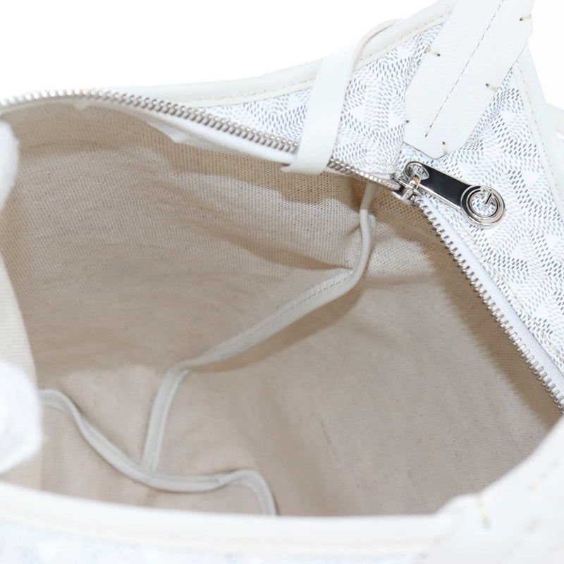 Goyard Boheme Hobo Iridescent Coated Canvas White
