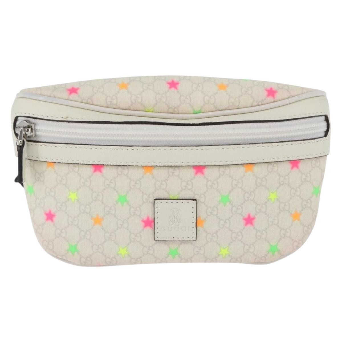 Gucci Childrens Belt Printed Gg Coated Canvas Multicolour Bag