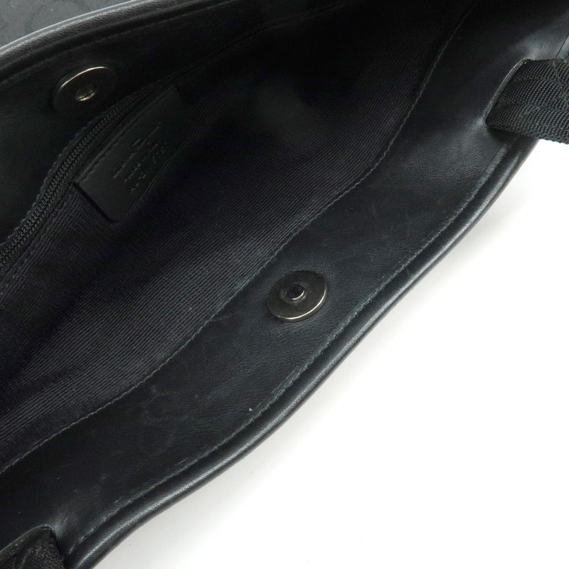 Salvatore Ferragamo Gancini Tote Canvas Black
