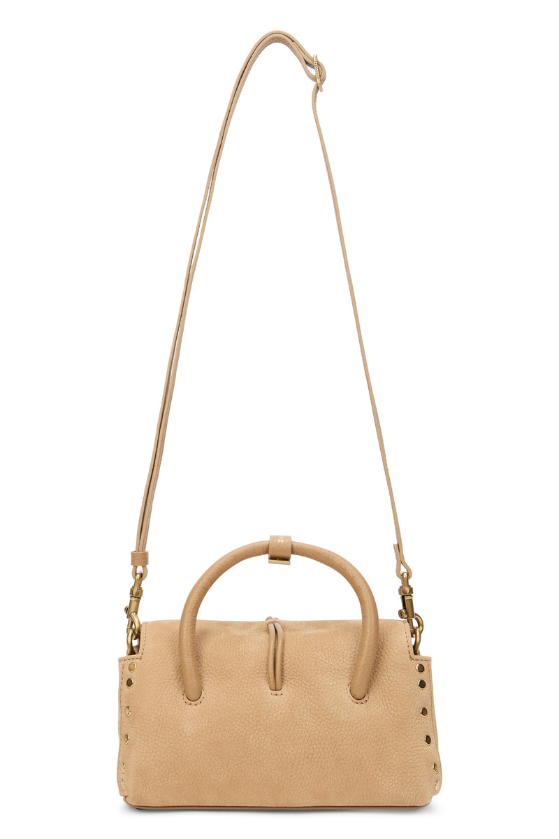Zanellato Lambskin Leather Top Handle Bag — Beige