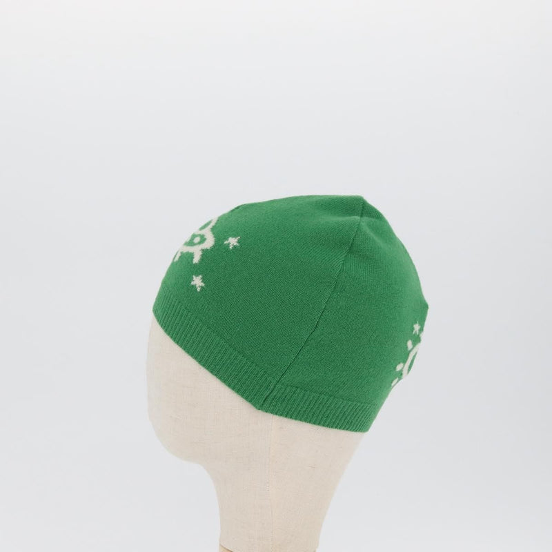 Gucci Beanie Alien Intarsia Green Canvas Accessory